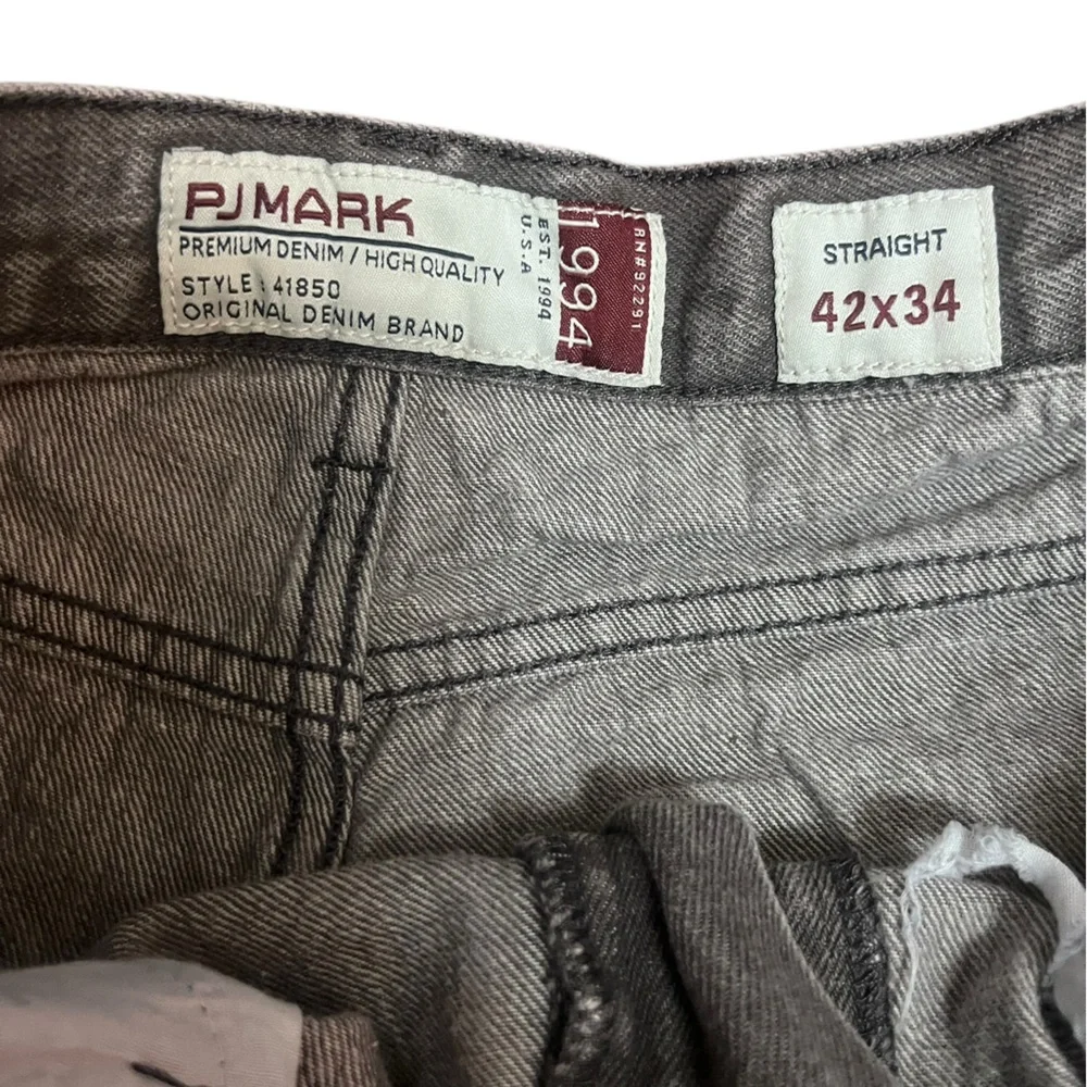 90s PJ MARK Men's Distressed Gray Jeans 42x34